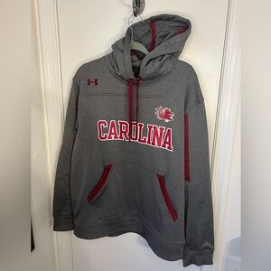 Under Armour Carolina Hoodie - Gray and Red size Large